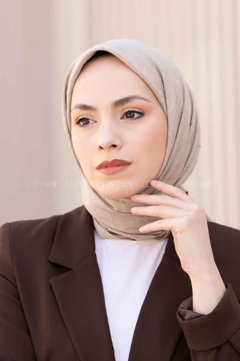 Lamelif Bambu Eşarp Koyu Bej