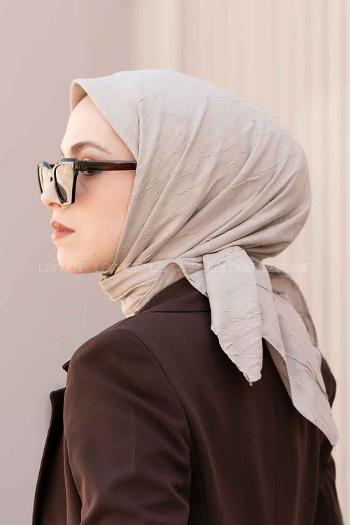 Lamelif Bambu Eşarp Koyu Bej