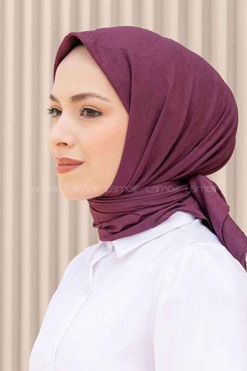 Purble Cotton Fabric Straight Shawl