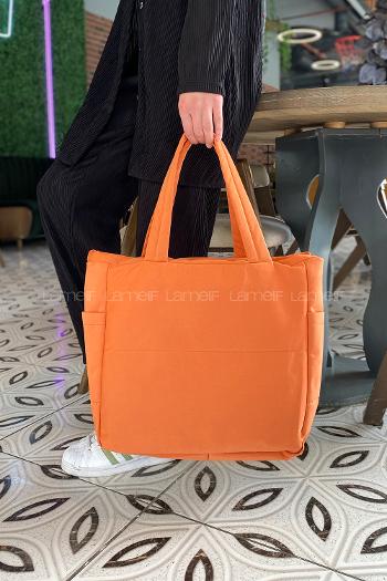Orange Without Accessories Rope Hand Bag Bag