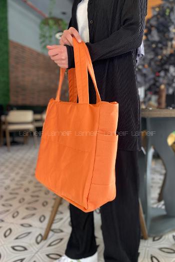 Orange Without Accessories Rope Hand Bag Bag
