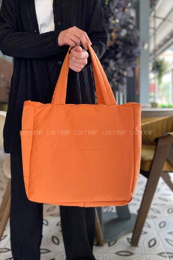 Orange Without Accessories Rope Hand Bag Bag