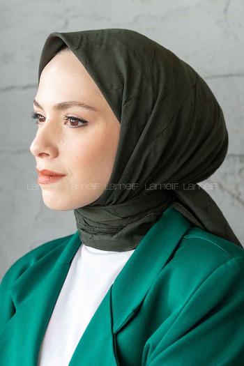 Lamelif Bambu Eşarp Koyu Yeşil