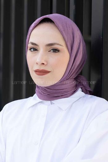Lilac Cotton Fabric Straight Shawl