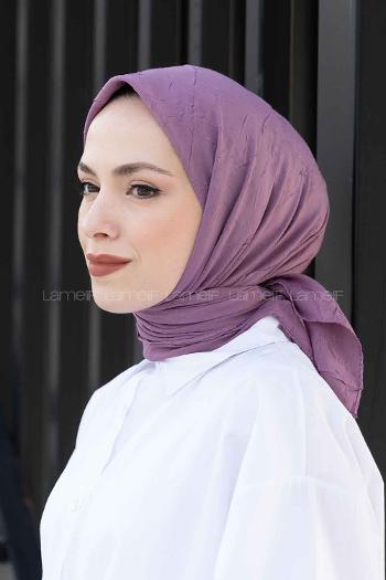 Lilac Cotton Fabric Straight Shawl