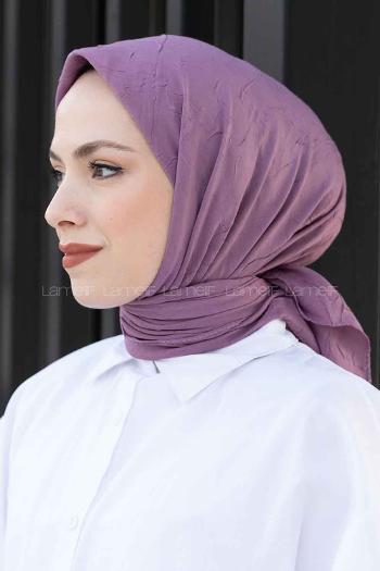 Lilac Cotton Fabric Straight Shawl
