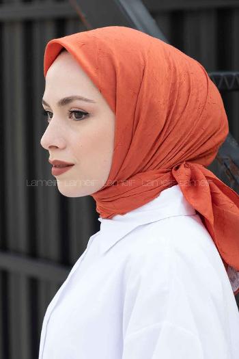 Coral Cotton Fabric Straight Scarf