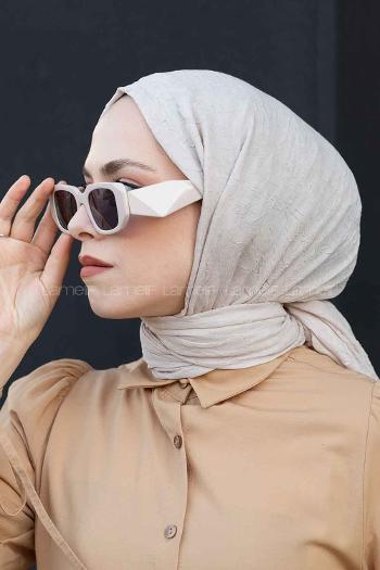 Lamelif Bambu Şal Açık Taş