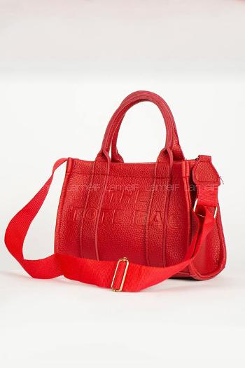 Red With Suspenders Skin Hand Bag Bag