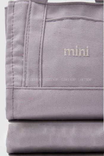 Lamelif Kanvas Mini Kadın Çanta Gri