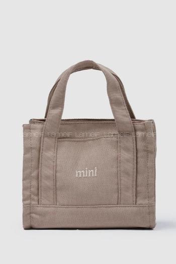 Lamelif Kanvas Mini Kadın Çanta Vizonrengi