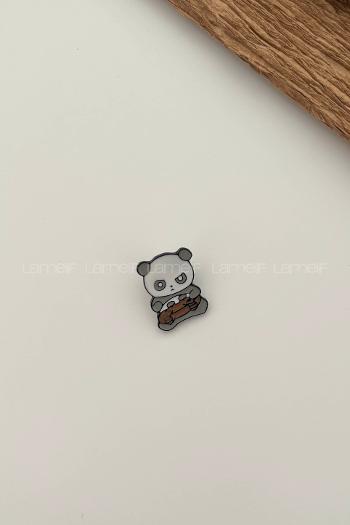 Lamelif Oyuncu Panda Demir Broş