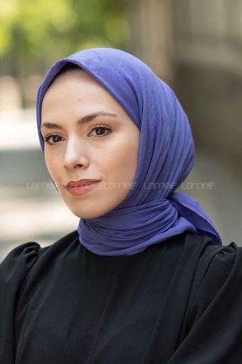 Indigo Cotton Fabric Straight Scarf