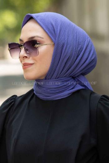 Indigo Cotton Fabric Straight Scarf
