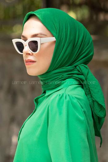Lamelif Comfort Pamuk Eşarp Yeşil