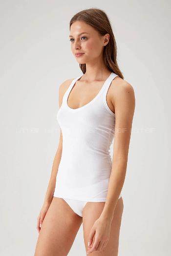 Lamelif Kotton Bayan Klasik Kalın Askı Atlet