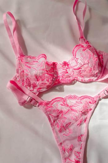 Lamelif Prenses Çiçekli Bra Tül Takım