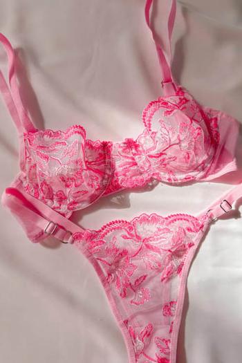 Lamelif Prenses Çiçekli Bra Tül Takım