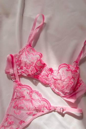 Lamelif Prenses Çiçekli Bra Tül Takım