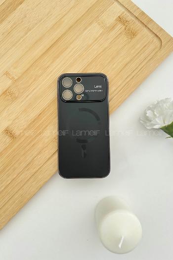 Lamelif iPhone 14 Pro Max Kamera Korumalı Telefon Kılıfı Siyah Renk