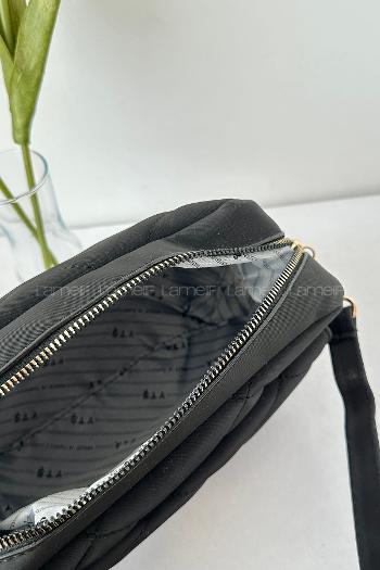 Black Buckle Skin Hand Bag Bag