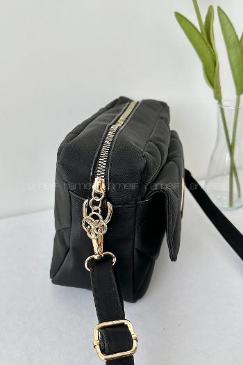 Black Buckle Skin Hand Bag Bag