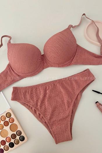 Powder Cotton Fabric Underwire Support Bralet