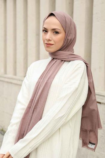 Lamelif Keten Şal Pudra