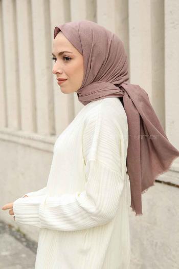 Lamelif Keten Şal Pudra