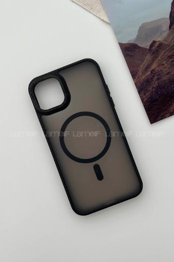 Lamelif iPhone 14 Pro Max Metal Focus Megsafe Kılıf