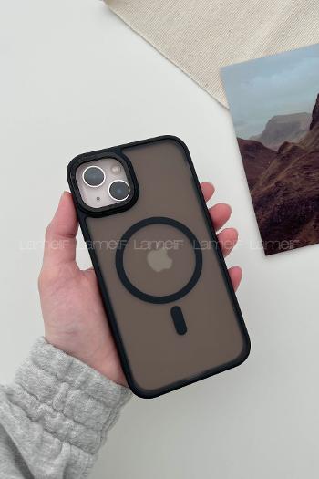 Lamelif iPhone 14 Pro Max Metal Focus Megsafe Kılıf