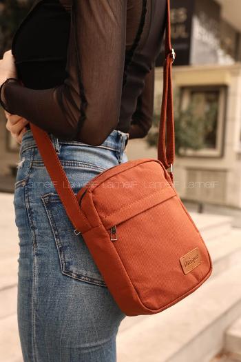 Tan Without Accessories Rope Hand Bag Bag