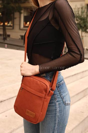 Tan Without Accessories Rope Hand Bag Bag