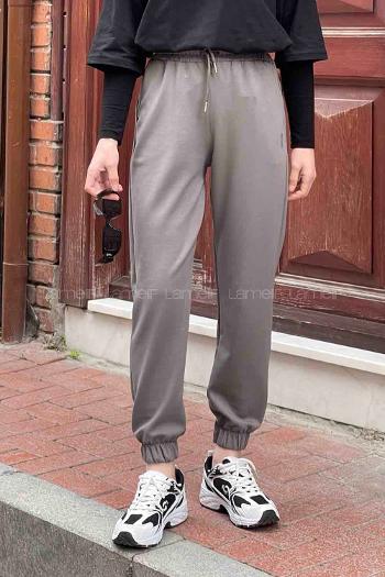 Smoked Elastic Trousers Normal Waist Bottom Tracksuit
