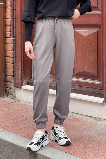 Smoked Elastic Trousers Normal Waist Bottom Tracksuit