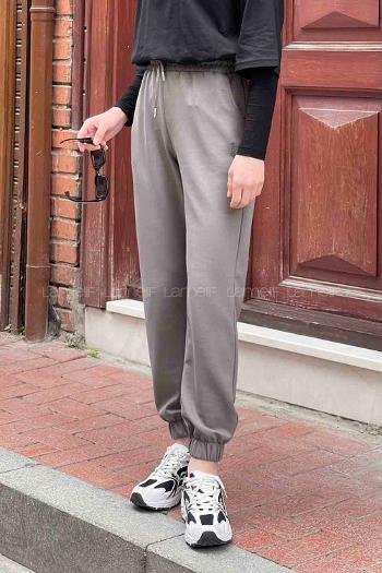 Smoked Elastic Trousers Normal Waist Bottom Tracksuit