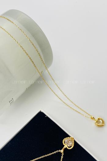 Gold Gold Straight Necklace