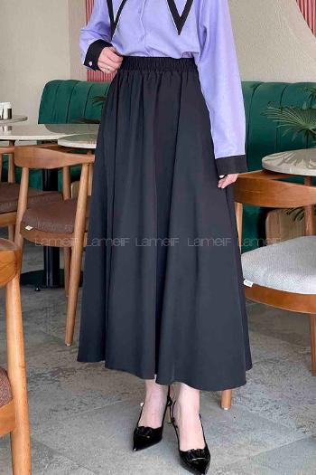 Black Tensel Unprinted Skirt Skirt