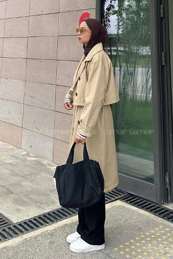 Lamelif Sihirli Trenç Bej