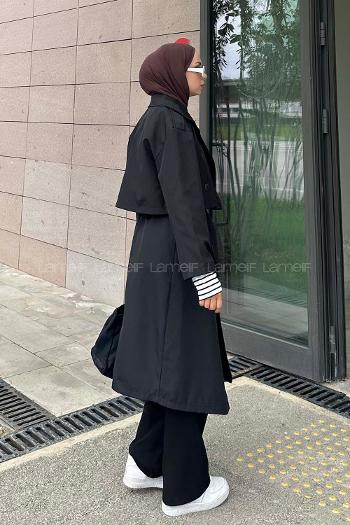 Lamelif Sihirli Trenç Siyah