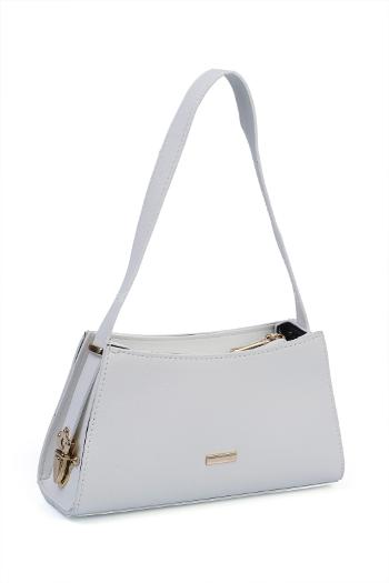 Lamelif Toka Detaylı Baget Kadın Çanta Beyaz