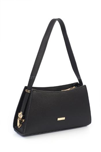 Black Buckle Skin Hand Bag Bag