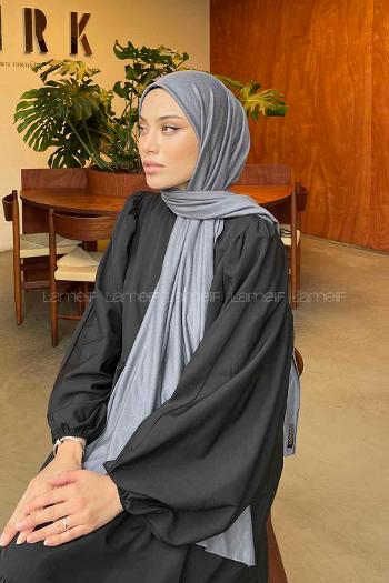 Smoked Combed Fabric Straight Shawl