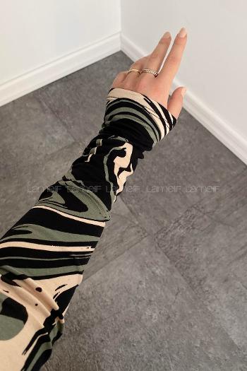 Green Turtle Neck Long Arm Body