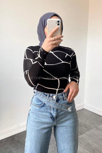 Black-2 Turtle Neck Long Arm Body