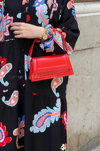 Lamelif Mini Julia Model Kadın El Ve Omuz Çantası Kırmızı