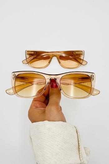 Brown With Milk Glasses