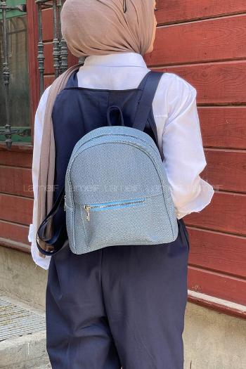 Denim Blue With Suspenders Skin Arm Bag Bag