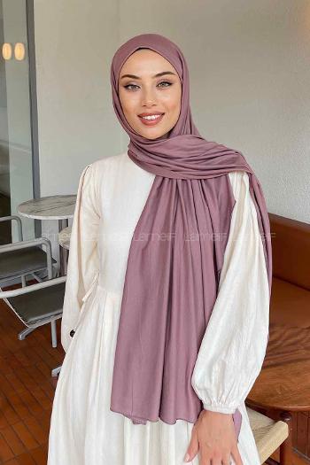 Lamelif Koyu Pudra Penye Şal