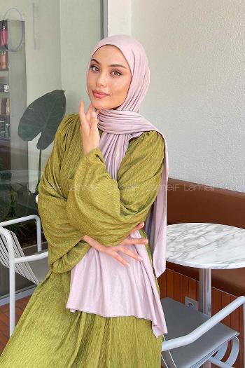 Mink Pomegranate Combed Fabric Straight Shawl